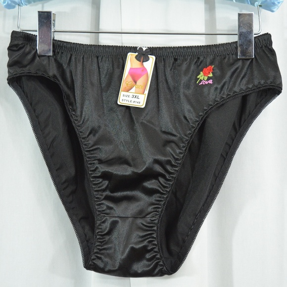 Grace Intimates & Sleepwear Black Grace Nylon And Spandex Panties